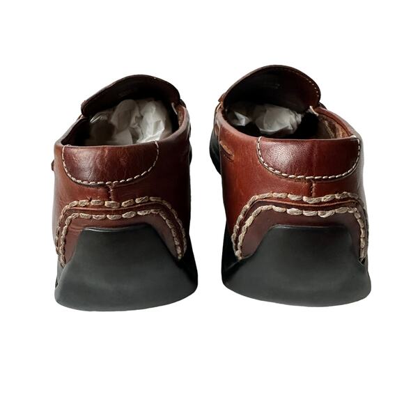Cole Haan Loafers Brown Leather Driving Shoes Moccasins Slip On Men's Size 9.5M - Picture 9 of 11